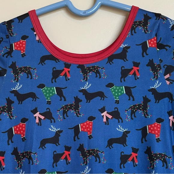 Sz8-10 Charlie’s Project Christmas Print Dress - Picture 3 of 7